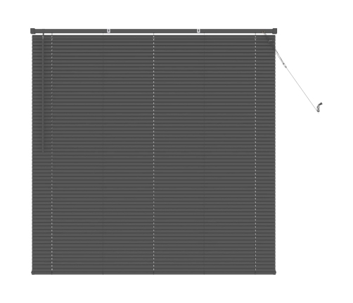 Venēcijas Žalūzija Sudrabaini Pelēks 150 X 150 Cm Pvc Vidaxl