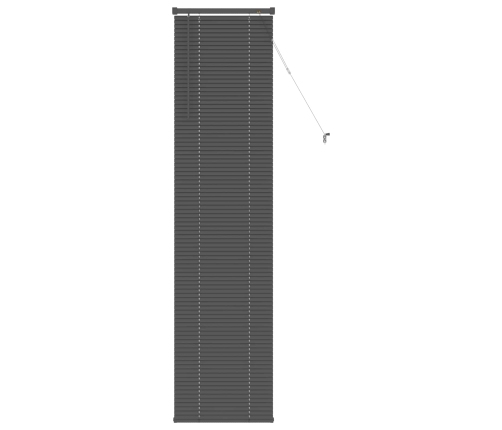 Venēcijas Žalūzija Regulējams Sudrabaini Pelēks 213 X 40 Cm Pvc Vidaxl