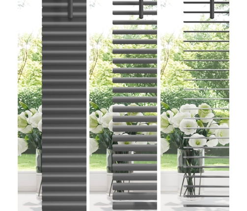 Venēcijas Žalūzija Regulējams Sudrabaini Pelēks 213 X 50 Cm Pvc Vidaxl