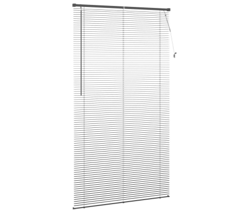 Venēcijas Žalūzija Sudrabaini Pelēks 213 X 110 Cm Pvc Vidaxl