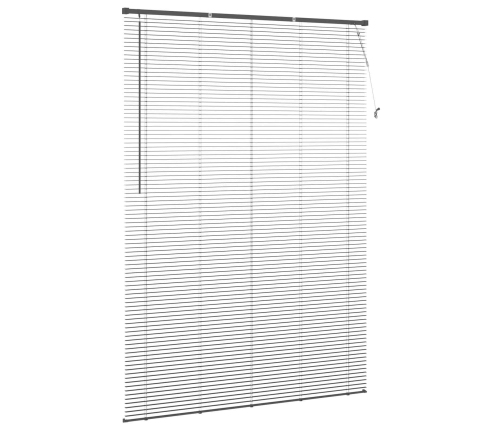 Venēcijas Žalūzija Sudrabaini Pelēks 213 X 160 Cm Pvc Vidaxl