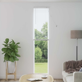 Venēcijas Žalūzija Regulējams Balts 213 X 40 Cm Pvc Vidaxl