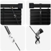 Venēcijas Žalūzija Regulējams Melna 150 X 60 Cm Pvc Vidaxl