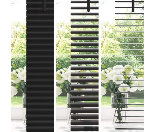 Venēcijas Žalūzija Regulējams Melna 150 X 70 Cm Pvc Vidaxl