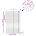 Venēcijas Žalūzija Regulējams Melna 150 X 80 Cm Pvc Vidaxl