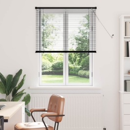 Venēcijas Žalūzija Regulējams Melna 150 X 90 Cm Pvc Vidaxl