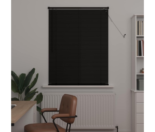 Venēcijas Žalūzija Regulējams Melna 150 X 100 Cm Pvc Vidaxl
