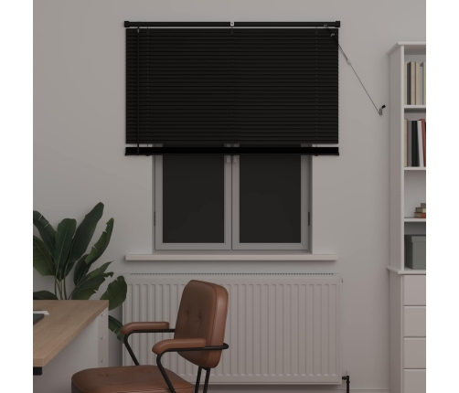 Venēcijas Žalūzija Regulējams Melna 150 X 110 Cm Pvc Vidaxl