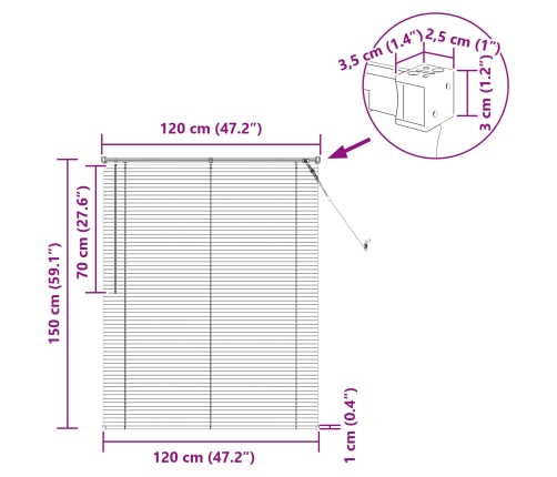Venēcijas Žalūzija Regulējams Melna 150 X 120 Cm Pvc Vidaxl