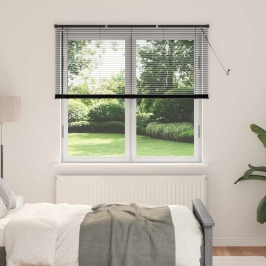Venēcijas Žalūzija Regulējams Melna 150 X 150 Cm Pvc Vidaxl