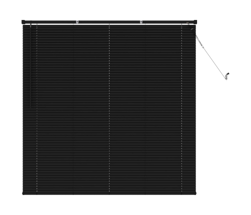 Venēcijas Žalūzija Regulējams Melna 150 X 160 Cm Pvc Vidaxl