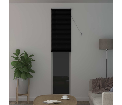 Venēcijas Žalūzija Regulējams Melna 213 X 50 Cm Pvc Vidaxl