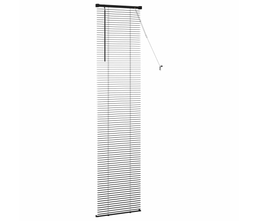 Venēcijas Žalūzija Regulējams Melna 213 X 60 Cm Pvc Vidaxl