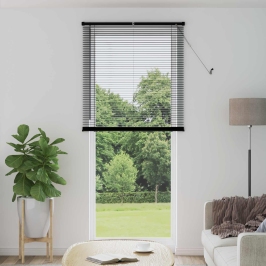 Venēcijas Žalūzija Regulējams Melna 213 X 80 Cm Pvc Vidaxl