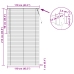 Venēcijas Žalūzija Regulējams Melna 213 X 110 Cm Pvc Vidaxl