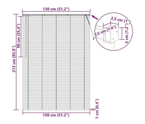 Venēcijas Žalūzija Regulējams Melna 213 X 130 Cm Pvc Vidaxl