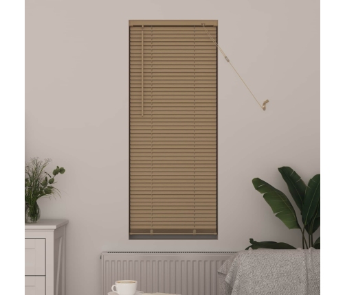 Venēcijas Žalūzija Gaiši Brūna Ar Rakstu 150 X 60 Cm Pvc Vidaxl
