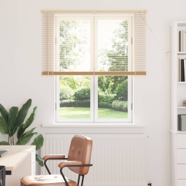 Venēcijas Žalūzija Gaiši Brūna Ar Rakstu 150 X 120 Cm Pvc Vidaxl