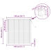 Venēcijas Žalūzija Gaiši Brūna Ar Rakstu 150 X 140 Cm Pvc Vidaxl