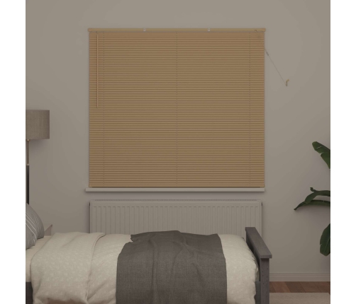 Venēcijas Žalūzija Gaiši Brūna Ar Rakstu 150 X 160 Cm Pvc Vidaxl