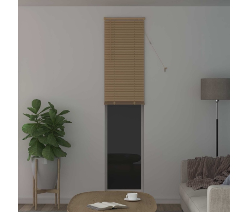 Venēcijas Žalūzija Gaiši Brūna Ar Rakstu 213 X 60 Cm Pvc Vidaxl