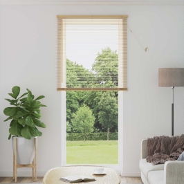 Venēcijas Žalūzija Gaiši Brūna Ar Rakstu 213 X 70 Cm Pvc Vidaxl