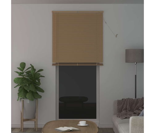 Venēcijas Žalūzija Gaiši Brūna Ar Rakstu 213 X 100 Cm Pvc Vidaxl