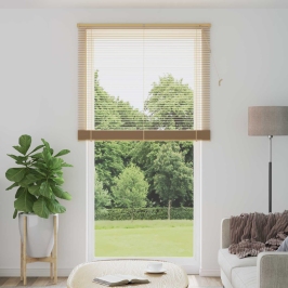 Venēcijas Žalūzija Gaiši Brūna Ar Rakstu 213 X 120 Cm Pvc Vidaxl