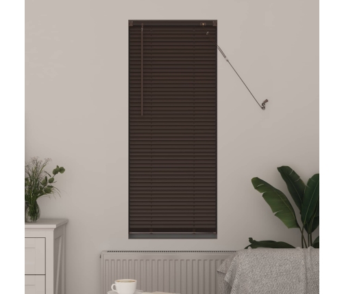 Venēcijas Žalūzija Tumši Brūna Ar Rakstu 150 X 40 Cm Pvc Vidaxl