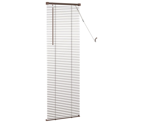 Venēcijas Žalūzija Tumši Brūna Ar Rakstu 150 X 50 Cm Pvc Vidaxl