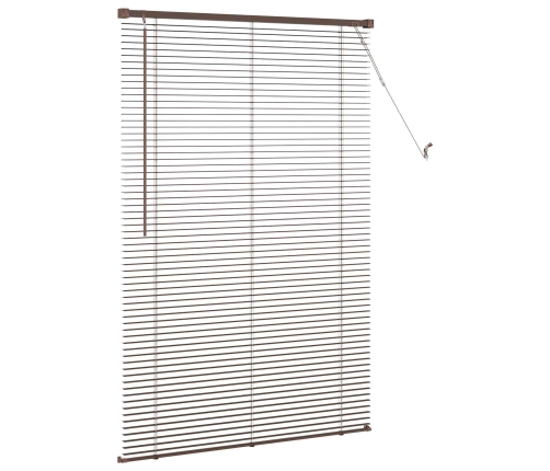 Venēcijas Žalūzija Tumši Brūna Ar Rakstu 150 X 70 Cm Pvc Vidaxl