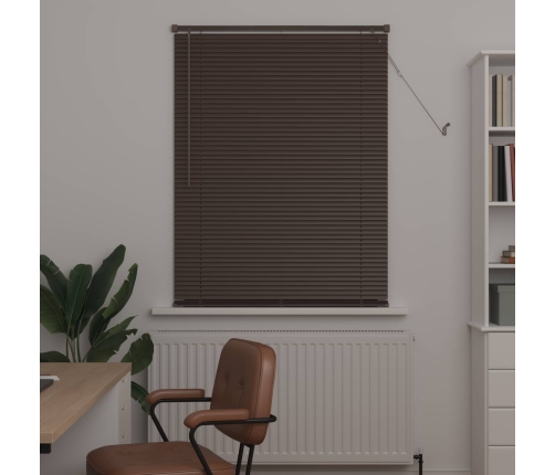 Venēcijas Žalūzija Tumši Brūna Ar Rakstu 150 X 80 Cm Pvc Vidaxl