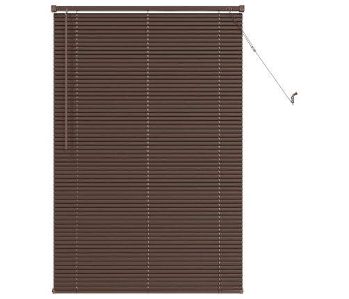 Venēcijas Žalūzija Tumši Brūna Ar Rakstu 150 X 90 Cm Pvc Vidaxl