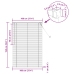 Venēcijas Žalūzija Tumši Brūna Ar Rakstu 150 X 100 Cm Pvc Vidaxl