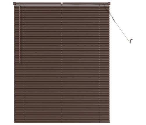 Venēcijas Žalūzija Tumši Brūna Ar Rakstu 150 X 120 Cm Pvc Vidaxl