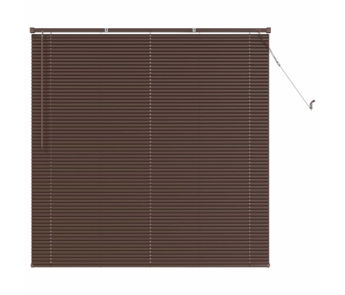 Venēcijas Žalūzija Tumši Brūna Ar Rakstu 150 X 130 Cm Pvc Vidaxl