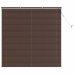 Venēcijas Žalūzija Tumši Brūns Ar Koka Rakstu 160 X 150 Cm Pvc Vidaxl