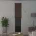 Venēcijas Žalūzija Tumši Brūna Ar Rakstu 213 X 50 Cm Pvc Vidaxl