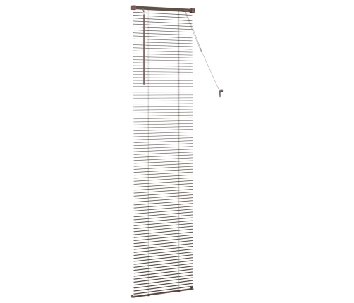 Venēcijas Žalūzija Tumši Brūna Ar Rakstu 213 X 50 Cm Pvc Vidaxl