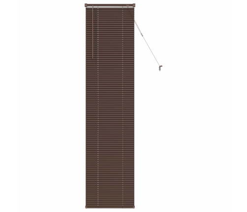 Venēcijas Žalūzija Tumši Brūna Ar Rakstu 213 X 60 Cm Pvc Vidaxl
