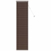 Venēcijas Žalūzija Tumši Brūna Ar Rakstu 213 X 60 Cm Pvc Vidaxl