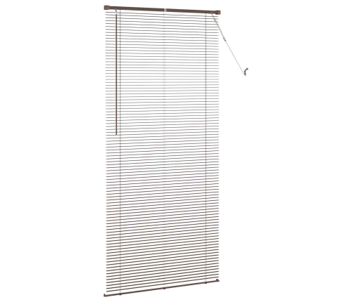 Venēcijas Žalūzija Tumši Brūna Ar Rakstu 213 X 80 Cm Pvc Vidaxl