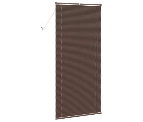 Venēcijas Žalūzija Tumši Brūna Ar Rakstu 213 X 100 Cm Pvc Vidaxl