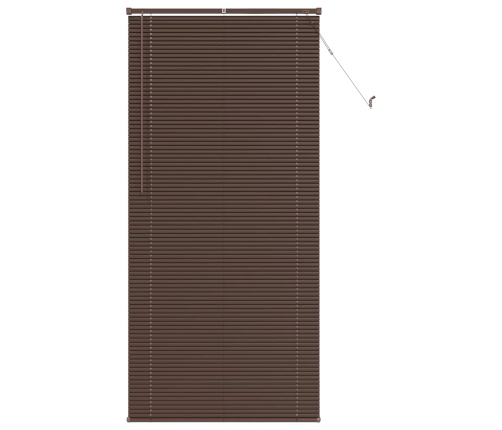 Venēcijas Žalūzija Tumši Brūna Ar Rakstu 213 X 100 Cm Pvc Vidaxl