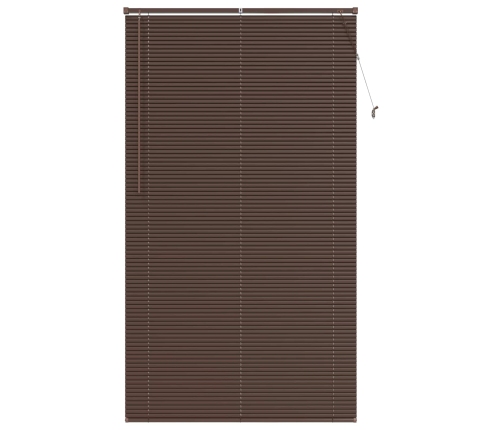 Venēcijas Žalūzija Tumši Brūna Ar Rakstu 213 X 110 Cm Pvc Vidaxl