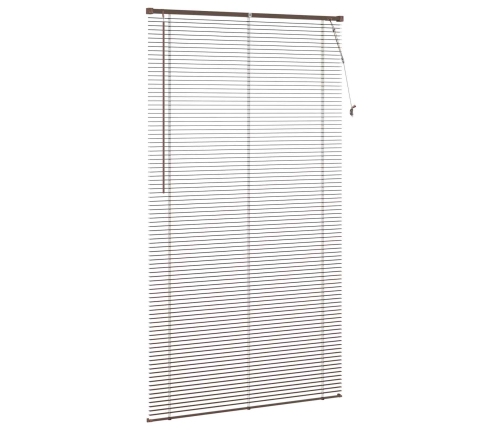 Venēcijas Žalūzija Tumši Brūna Ar Rakstu 213 X 120 Cm Pvc Vidaxl