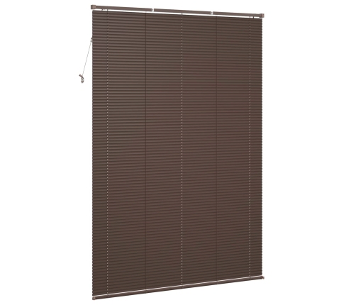 Venēcijas Žalūzija Tumši Brūna Ar Rakstu 213 X 130 Cm Pvc Vidaxl