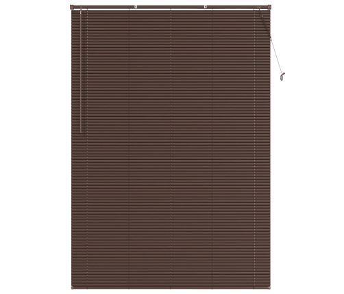 Venēcijas Žalūzija Tumši Brūna Ar Rakstu 213 X 140 Cm Pvc Vidaxl