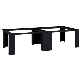 Veļas Mazgājamā Mašīna Uzpaliks 2 Pcs Melna 64 X 55 X 32.5 Cm Vidaxl