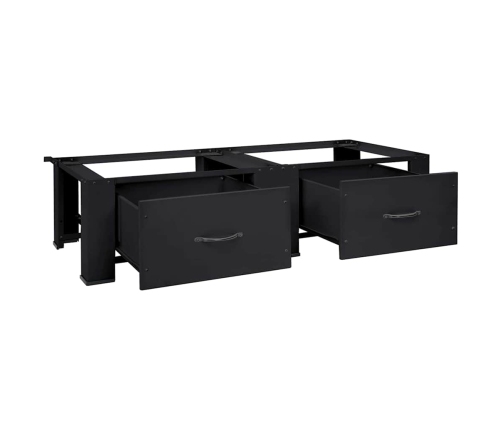 Veļas Mazgājamā Mašīna Uzpaliks 2 Pcs Melna 64 X 55 X 32.5 Cm Vidaxl